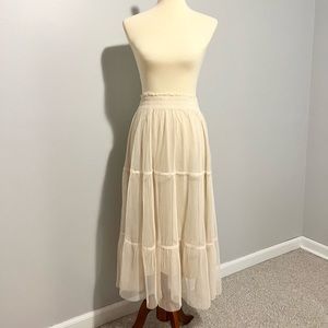 Lauren Conrad Tulle Tiered Layered Midi Skirt